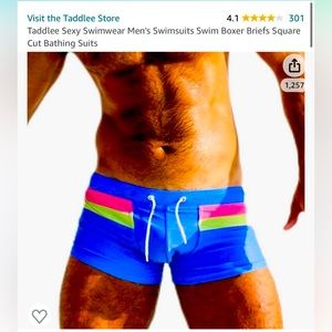 Taddlee Sexy Swimwear Boxer Briefs Square Cut Bathing Suits